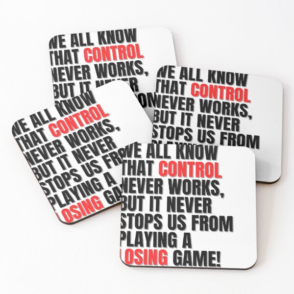 Item preview, WE ALL KNOW THAT CONTROL NEVER WORKS, BUT IT NEVER STOPS US FROM PLAYING A LOSING GAME! designed and sold by Finds.