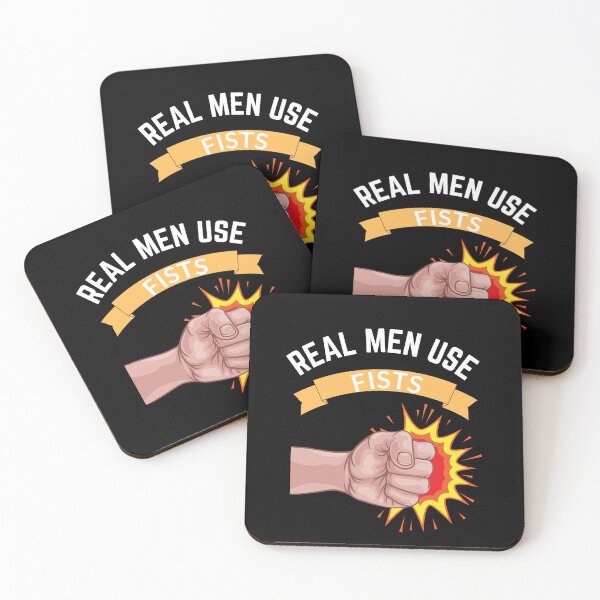 Item preview, real men use fists designed and sold by koki4you.