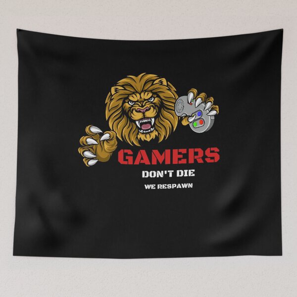 Item preview, Gamers Don't Die Essential T-Shirt designed and sold by TamouStyle.