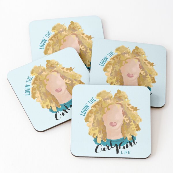 Item preview, Loving the Curly Girl Life (Blonde) designed and sold by Curly-Cuties.
