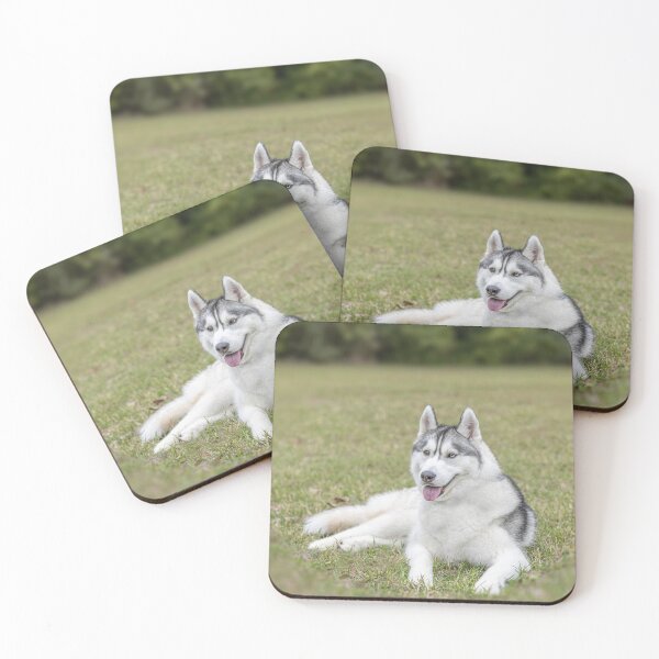 Item preview, Siberian Husky in the Grass designed and sold by May Finch.