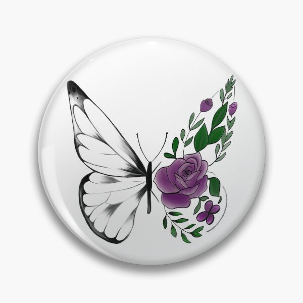 Item preview, Floral butterfly designed and sold by minimalistmco.