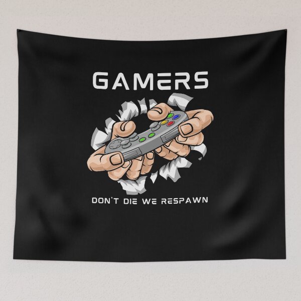 Item preview, Gamers Don't Die Essential T-Shirt designed and sold by TamouStyle.