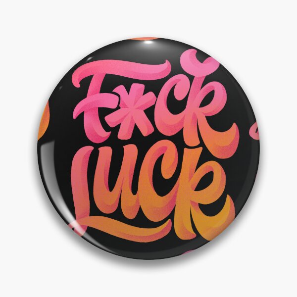 Artikelvorschau, Fuck Luck / Vintage-Schriftzug entworfen und verkauft von TinyQueenArt.
