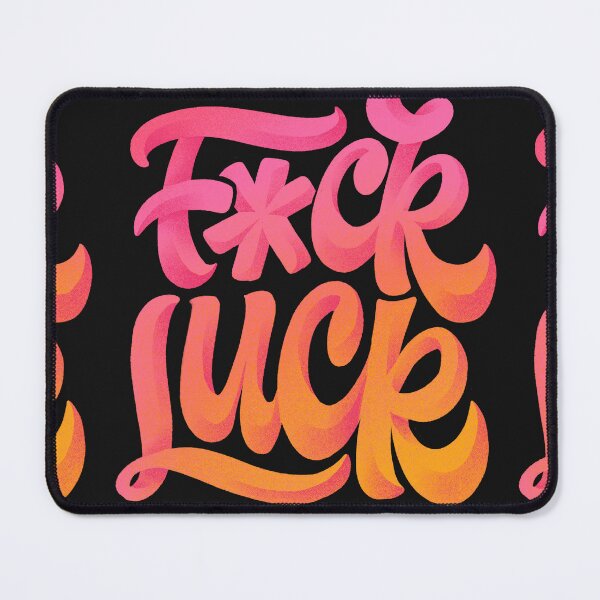 Artikelvorschau, Fuck Luck / Vintage-Schriftzug entworfen und verkauft von TinyQueenArt.