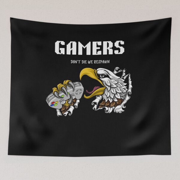 Item preview, Gamers Don't Die Essential T-Shirt designed and sold by TamouStyle.