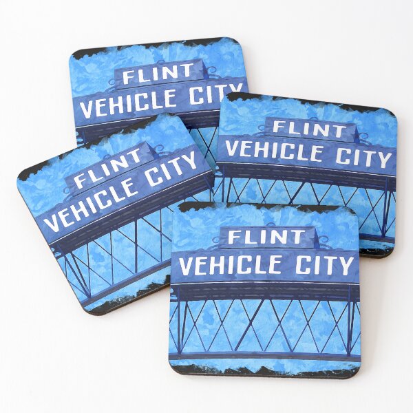Item preview, Flint, Michigan Vehicle City Watercolor Art designed and sold by sweetbelle.