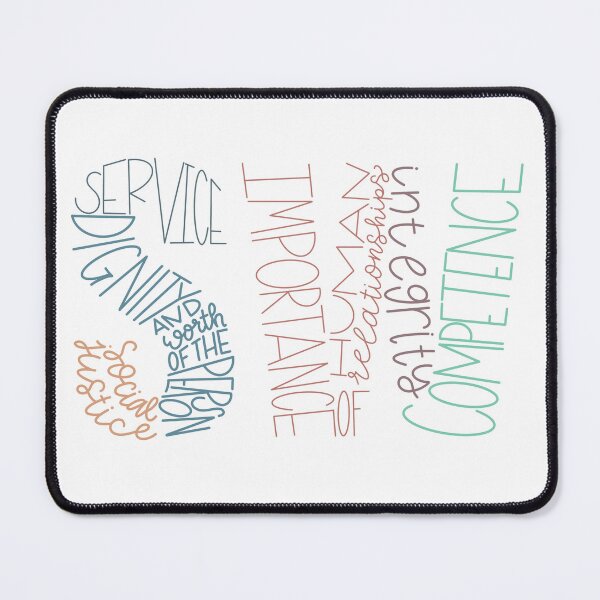 Item preview, Social work code of ethics designed and sold by Coffeehouse Doodles.