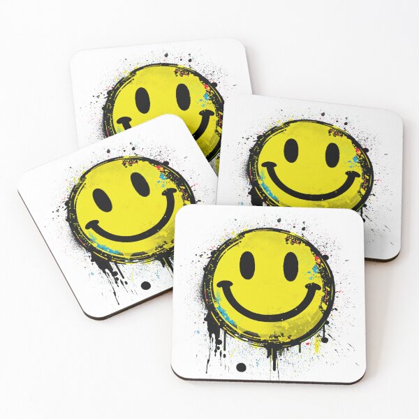 Item preview, Acid House Smiley Face Splattered Paint Design designed and sold by Wasted-Clothing.