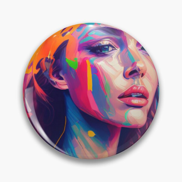 Item preview, Vibrant Portrait - A Touch of Color - Oil Painting Masterpiece designed and sold by WBP Mart.
