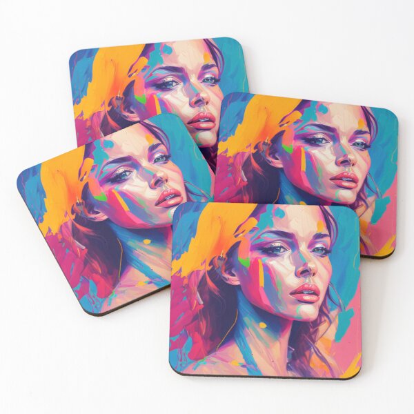 Item preview, Vibrant Portrait - A Touch of Color - Oil Painting Masterpiece designed and sold by WBP Mart.