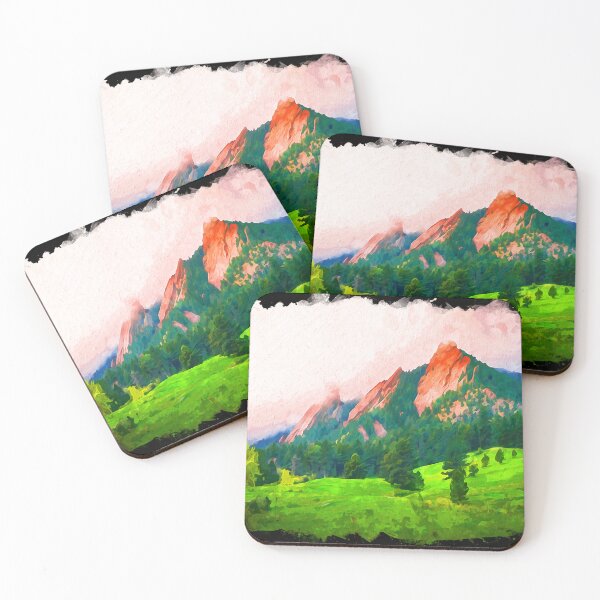 Item preview, Boulder, Colorado Landscape Watercolor Art designed and sold by sweetbelle.