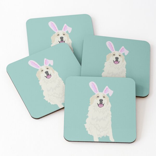 Item preview, Easter Bunny Great Pyrenees Badger Markings  designed and sold by KantstandyaC.