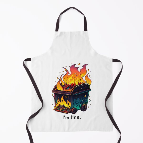 Item preview, I'm Fine Dumpster Fire designed and sold by MichellesMedArt.