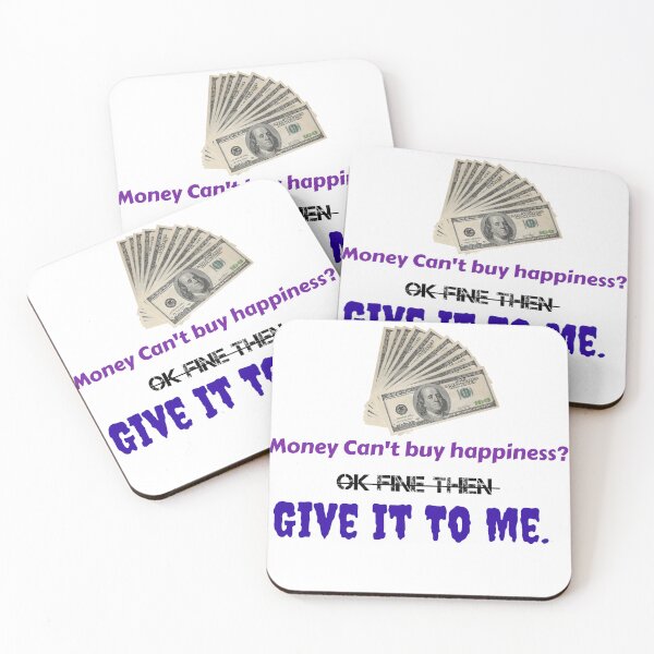 Item preview, Money can't buy happiness designed and sold by Discoverartsy.
