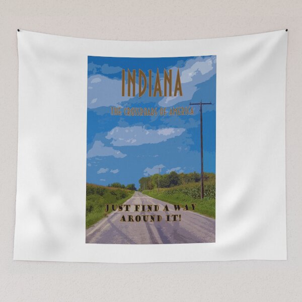Item preview, Indiana Funny Travel Poster designed and sold by loggeron30.