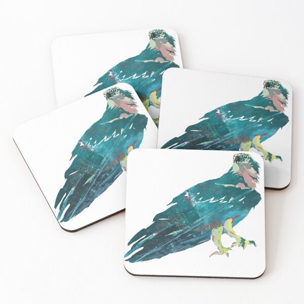 Item preview, Teal Osprey Bird with Attitude designed and sold by ginaisarty.