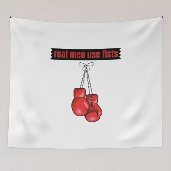 Item preview, real men use fists designed and sold by koki4you.