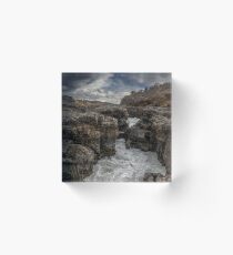 Barnafossar in Borgarfjordur Iceland Acrylic Block