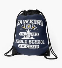 Stranger Things Tee - Hawkins AV Club Drawstring Bag