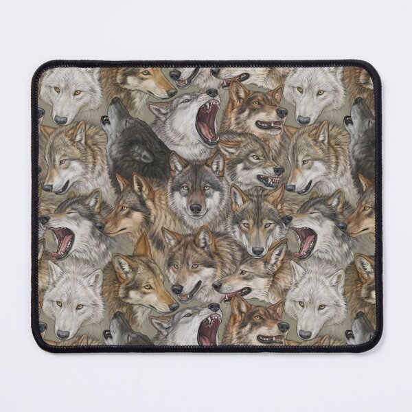 Aperçu de l'œuvre Motif loups créée et vendue par GaiaSorrentino.