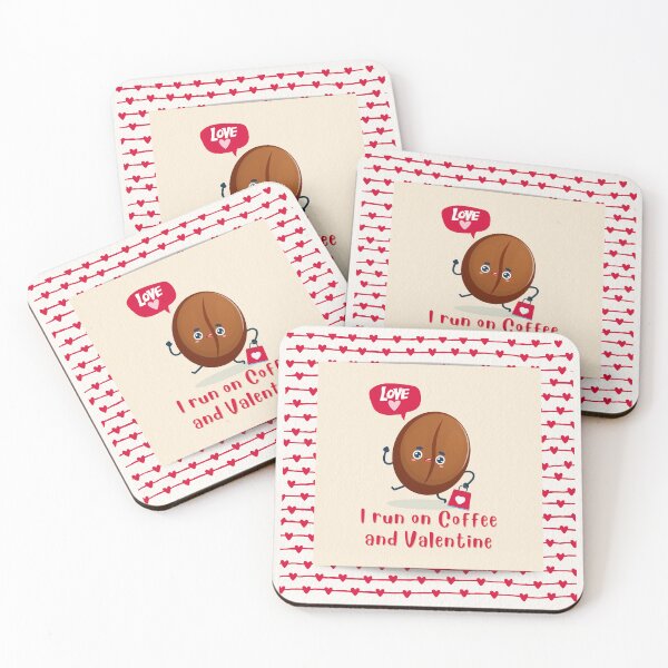 Item preview, I Run On Coffee And Valentine designed and sold by Cafe-Color.