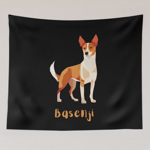 Item preview, Basenji puppy, cute dog designed and sold by schizarty.
