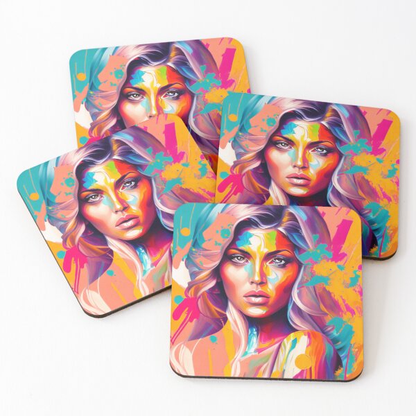 Item preview, Vibrant Portrait - Oil on Canvas - Colorful Complexion designed and sold by WBP Mart.