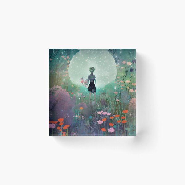 Item preview, Flower Girl Moon Garden. designed and sold by DEKA777.