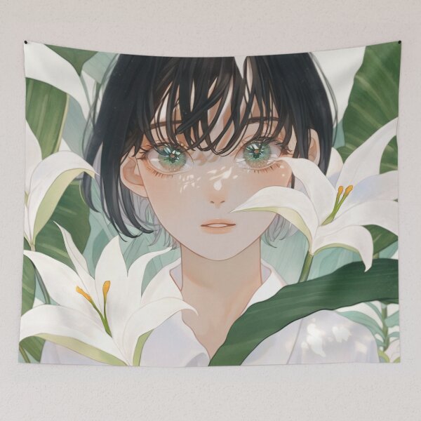 Item preview, Flower cute anime girl designed and sold by kamionari.