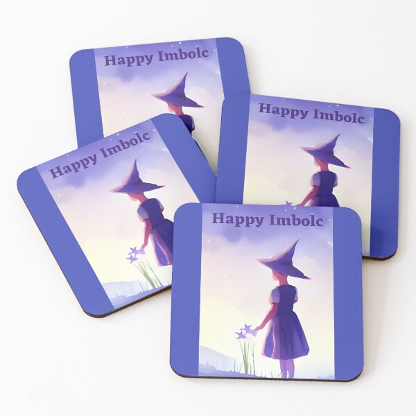 Item preview, Happy Imbolc little witch with flowers designed and sold by rockate.