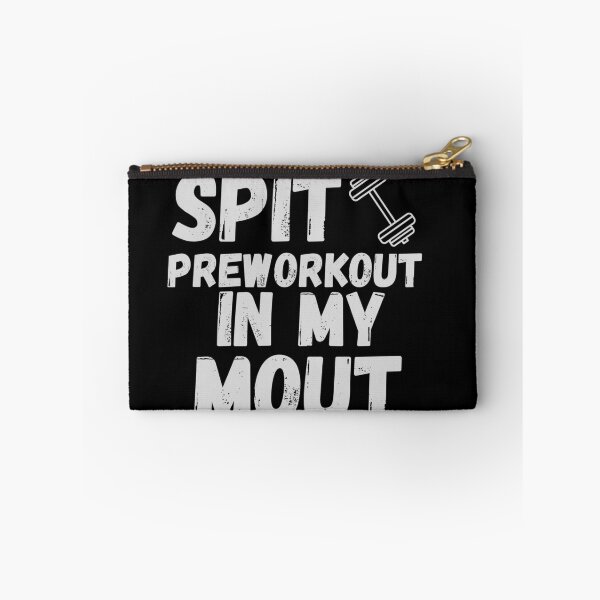 Item preview, Spit Preworkout In My Mouth Funny Workout Saying Gym Meme designed and sold by jounior ⭐⭐⭐⭐⭐.