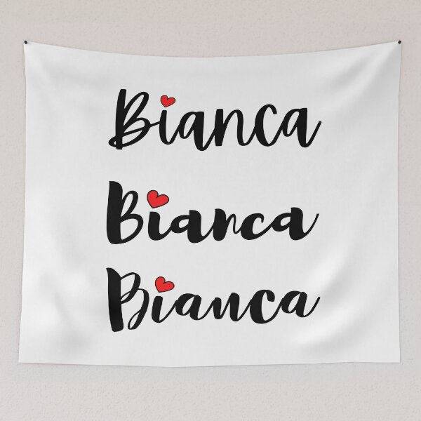 Item preview, Bianca Name Cute Mini Heart Triple Fonts designed and sold by 27th-Tee.