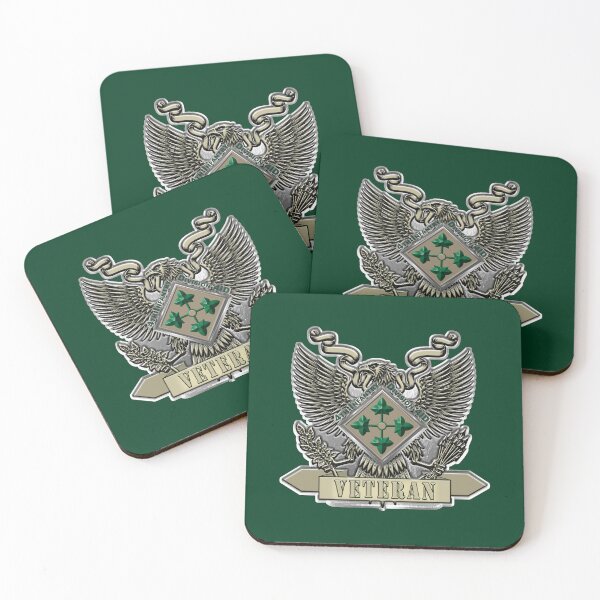 Item preview, 4th Infantry Division Veteran designed and sold by SoldierAlways.