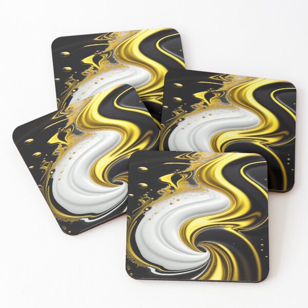 Item preview, Abstract Black, White, Gold   designed and sold by Athena Milonas.