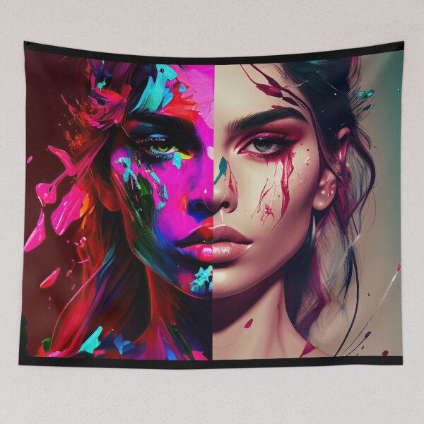 Item preview, The Two Sides Of A Personality Colliding designed and sold by JoeBurgett.