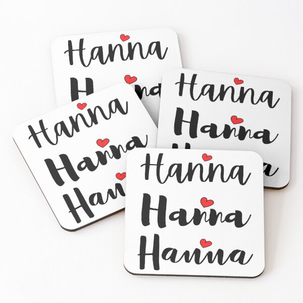 Item preview, Hanna Name Cute Mini Heart Triple Fonts designed and sold by 27th-Tee.