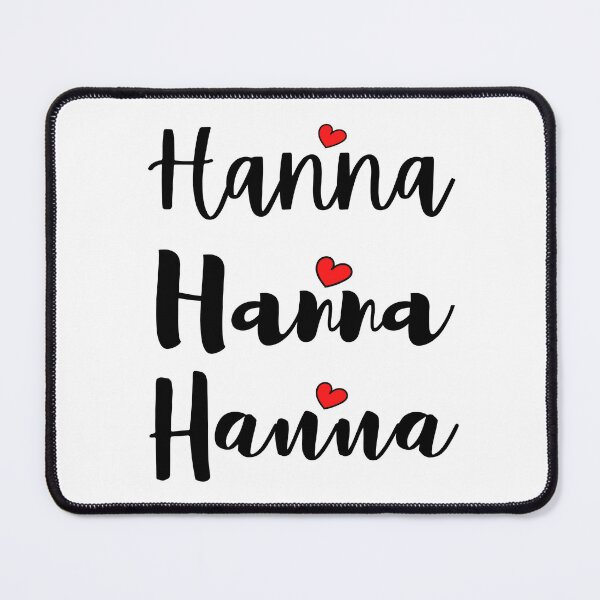Item preview, Hanna Name Cute Mini Heart Triple Fonts designed and sold by 27th-Tee.