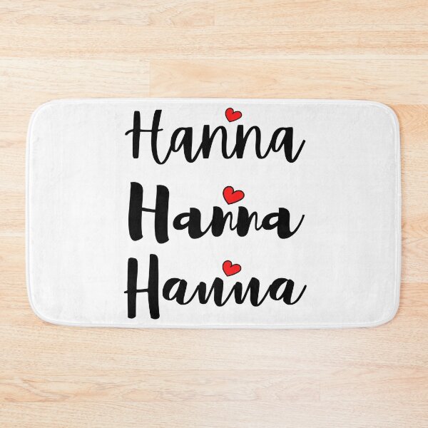 Item preview, Hanna Name Cute Mini Heart Triple Fonts designed and sold by 27th-Tee.