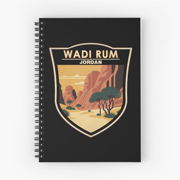 Item preview, Wadi Rum Jordan Travel Art Badge designed and sold by KrisSidDesigns.