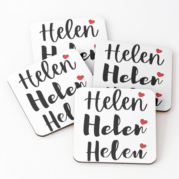 Item preview, Helen Name Cute Mini Heart Triple Fonts designed and sold by 27th-Tee.