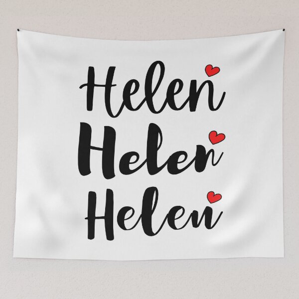 Item preview, Helen Name Cute Mini Heart Triple Fonts designed and sold by 27th-Tee.