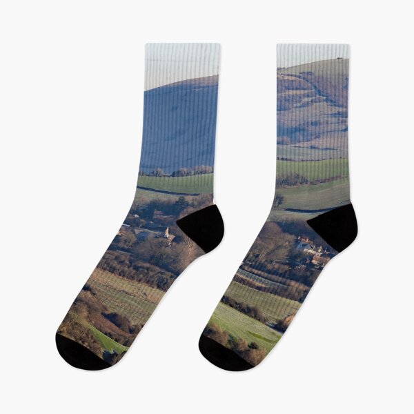 Item preview, Litlington Village Across Cuckmere Valley designed and sold by Sue Robinson.