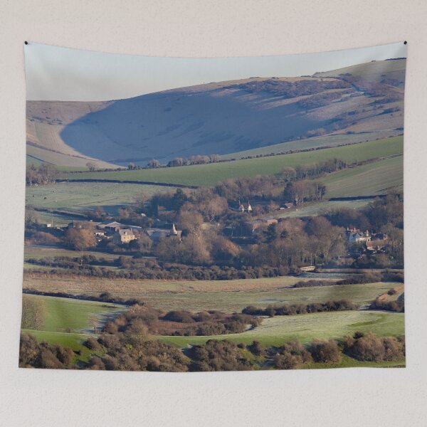 Item preview, Litlington Village Across Cuckmere Valley designed and sold by Sue Robinson.