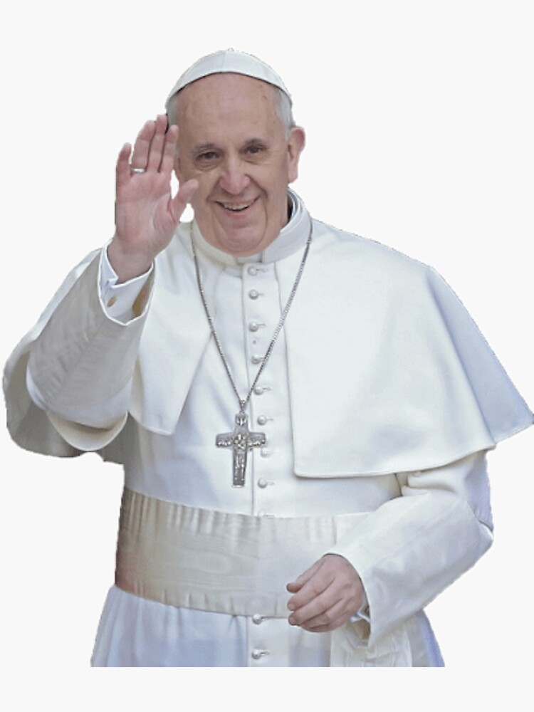 Thumbnail 3 of 3, Sticker, Pope Francis designed and sold by Prestige313.