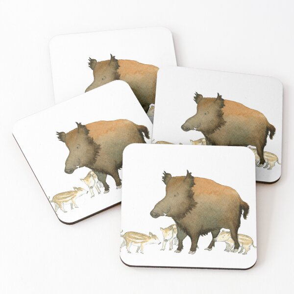 Item preview, wild boar designed and sold by vmillustration.