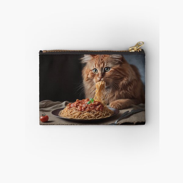 Aperçu de l'œuvre Chat mangeant des spaghettis amusants créée et vendue par Fakhri343.