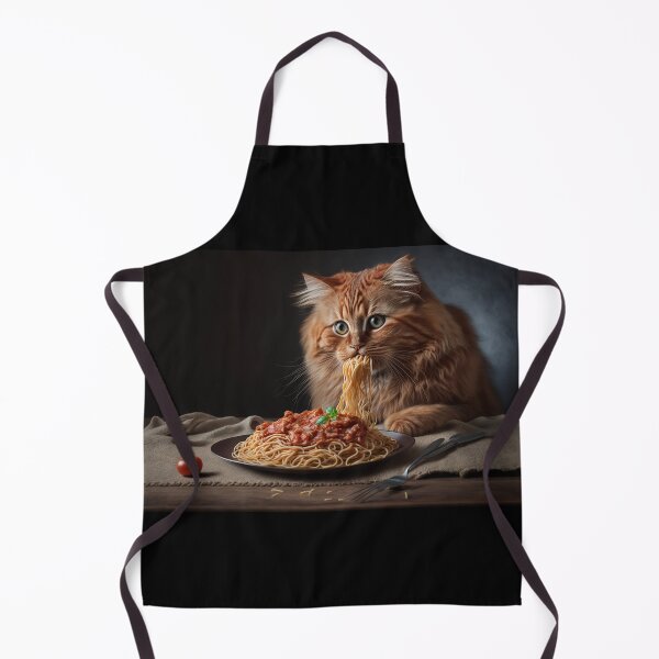 Aperçu de l'œuvre Chat mangeant des spaghettis amusants créée et vendue par Fakhri343.