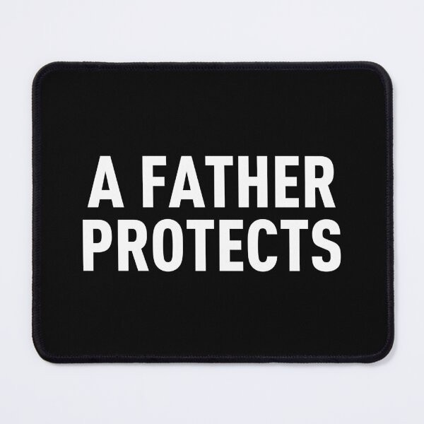 Item preview, A Father Protects (Black BG) designed and sold by FilipeFerreira.