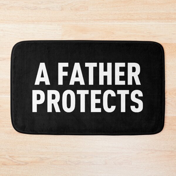 Item preview, A Father Protects (Black BG) designed and sold by FilipeFerreira.